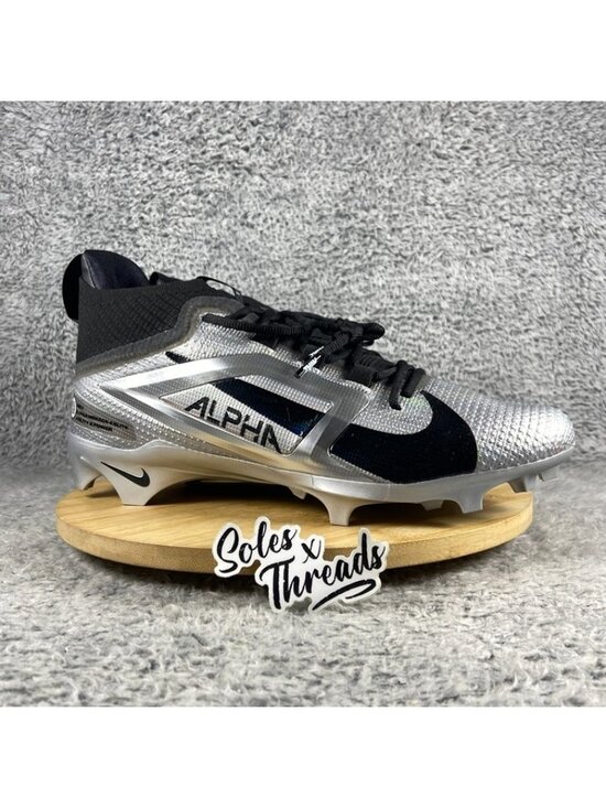 Nike Alpha Menace 4 Elite x Saquon Barkley Football Size 12 Men Metallic Silver main image 3